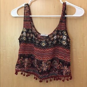 NWOT Aztec crop top